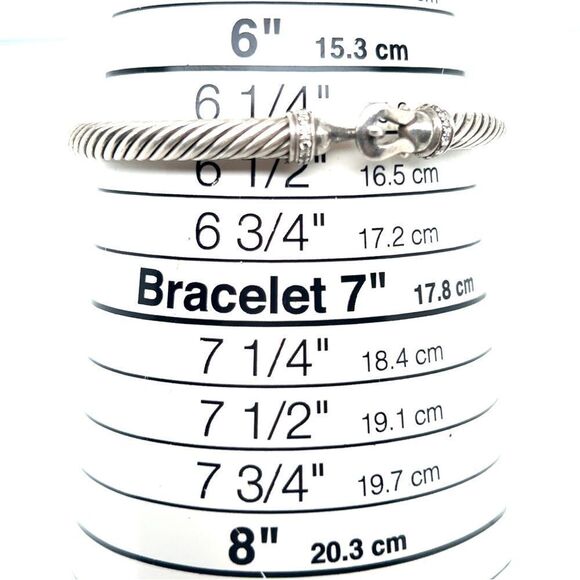 D.Y. 925 Diamond Buckle Bracelet - Picture 6 of 7